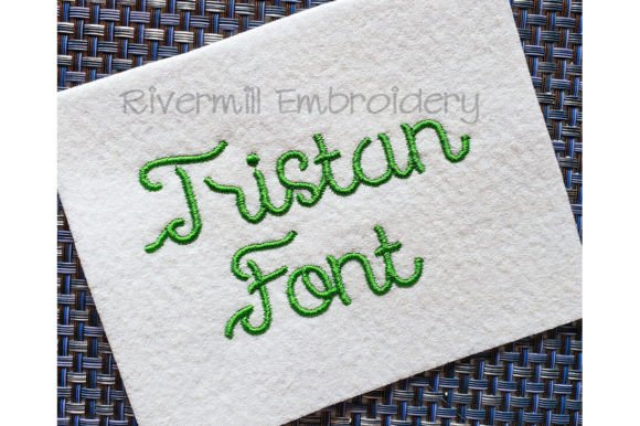 1 Tristan Embroidery Font Review