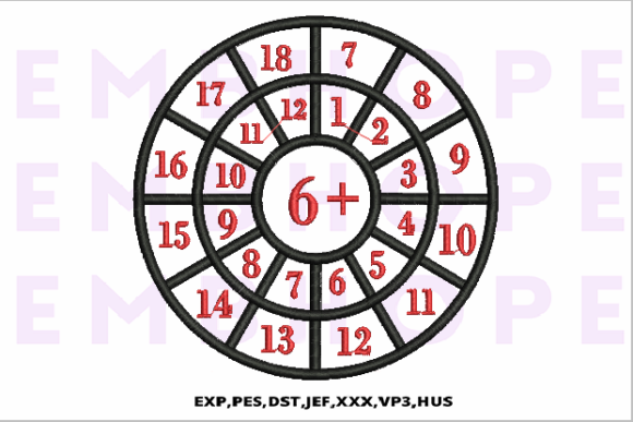 Addition Wheel 6 Embroidery Design Review for Craft Fairs