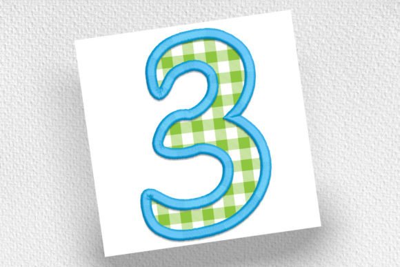 Applique Number 3: A Versatile Embroidery Design for Real Projects