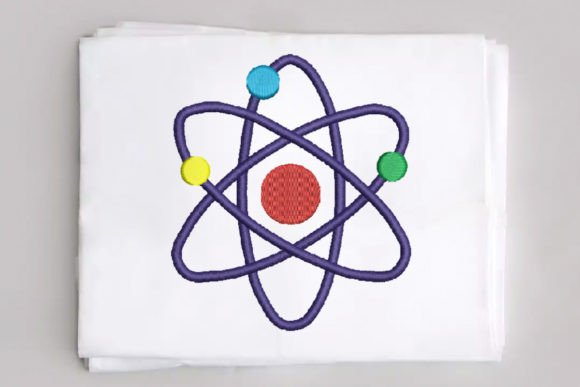 Atom Embroidery Design Review: A Science-Inspired Stitch for Creative Sellers