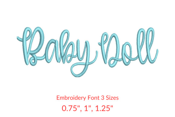 Baby Doll Font Embroidery Designs: A Stylish Addition for Personalized Creations