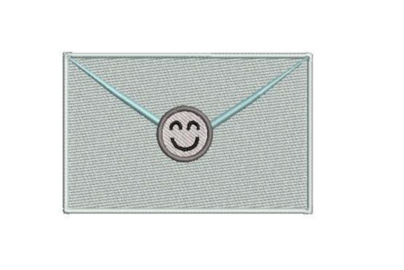 Envelope with Happy Post Seal Embroidery Design Review