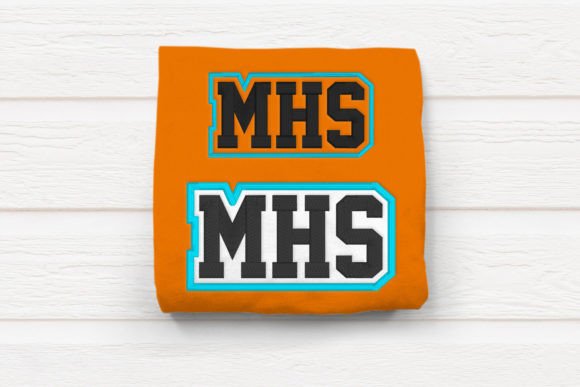 MHS High School Initials Embroidery: A Versatile Design for Apparel Projects