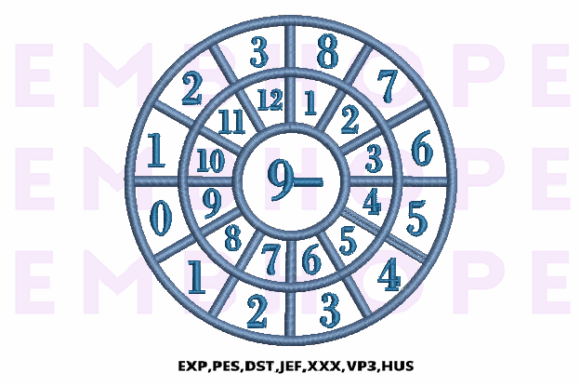 Minus Wheel 9 - A Cheerful Embroidery Design for Seasonal Use