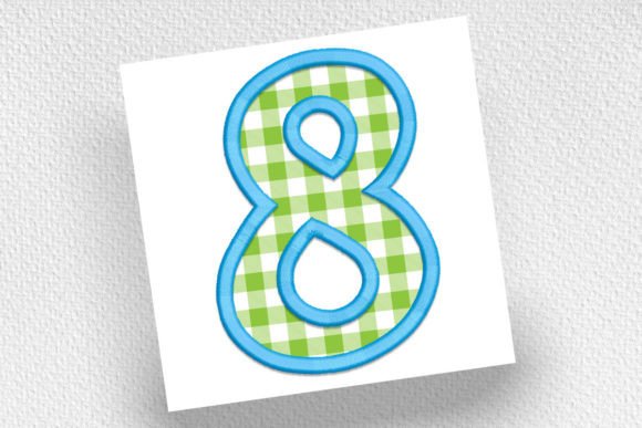 Number 8 Applique: A Versatile Embroidery Design for Personalized Gifts