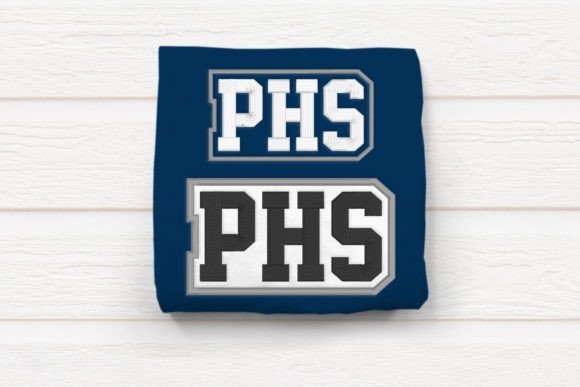 PHS High School Initials Embroidery: A Versatile Design for Sellers