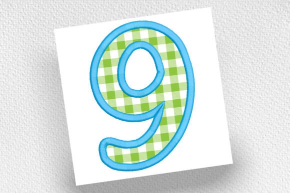 Review of 9 Number Nine Applique for Personalized Embroidery Gifts