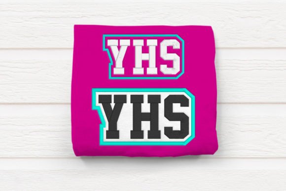 YHS High School Initials Embroidery: A Versatile Design for School Spirit