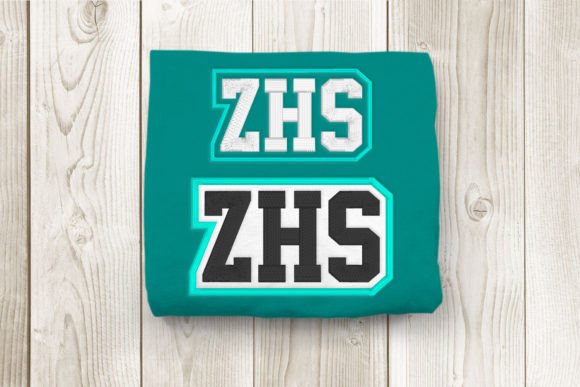 ZHS High School Initials Embroidery Design Review